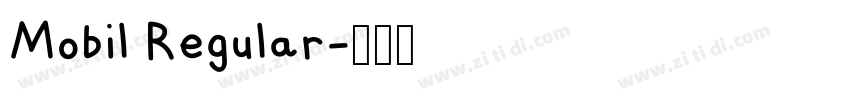 Mobil Regular字体转换